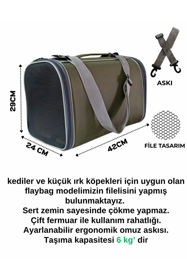 Lavista Fly Bag Taşıma Çantası Fileli 42*24*29h Cm
