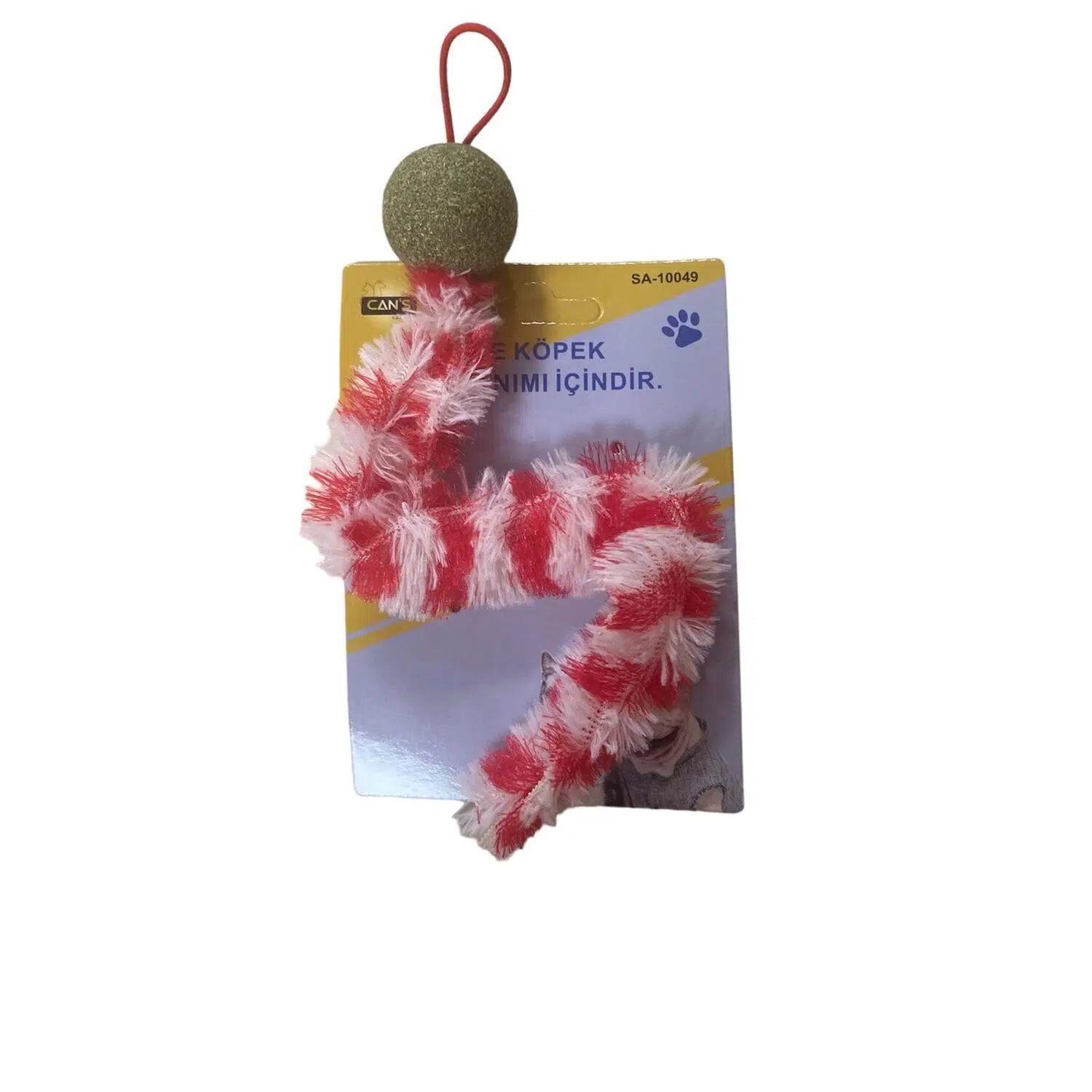 Uzun peluş catnıp topu oyuncak SA10049