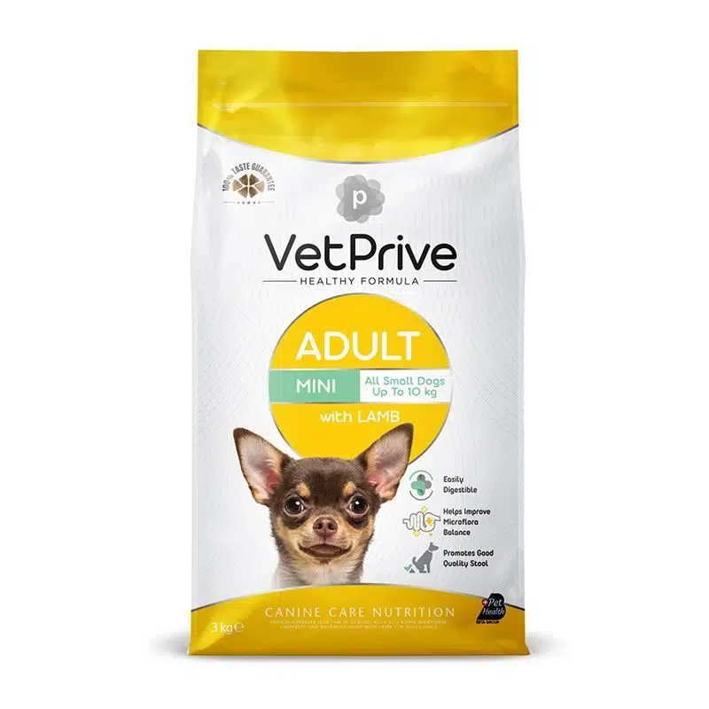 Vet Prive Kuzu Etli Mini & Küçük Irk Yetişkin Köpek Maması 3 Kg