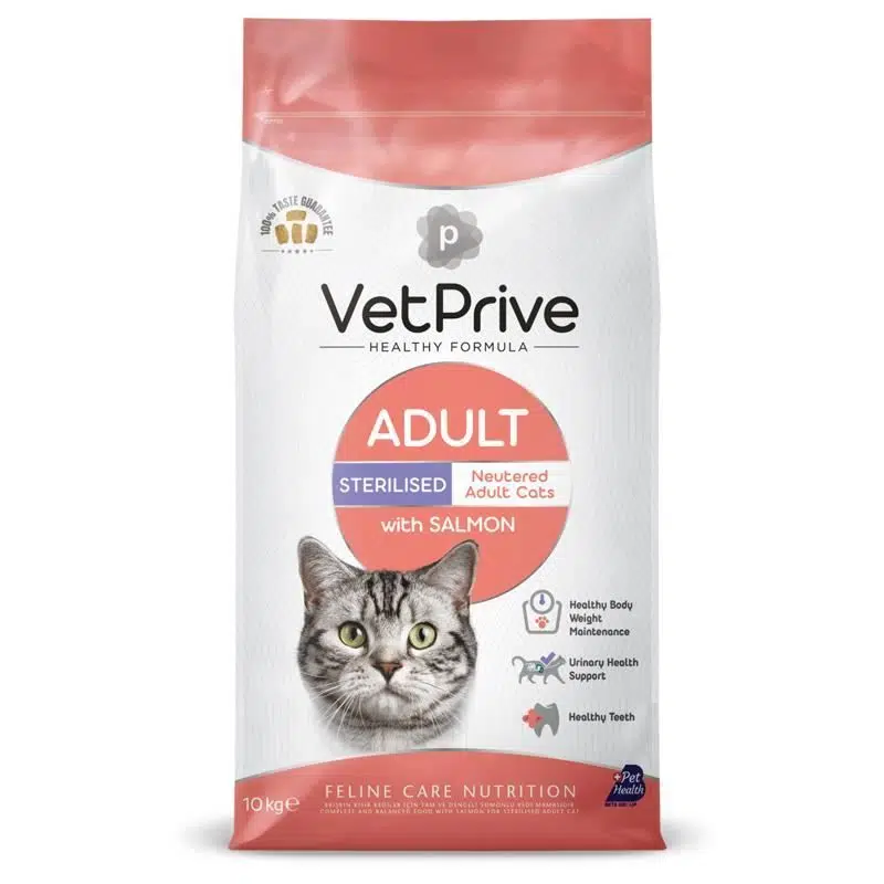 Vet Prive Sterilised Somonlu Kısırlaştırılmış Kedi Maması 1.5kg