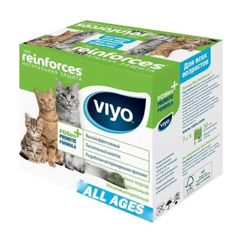 Viyo Reinforces Kediler İçin Prebiyotik Ek Besin Takviyesi 7x30 ml