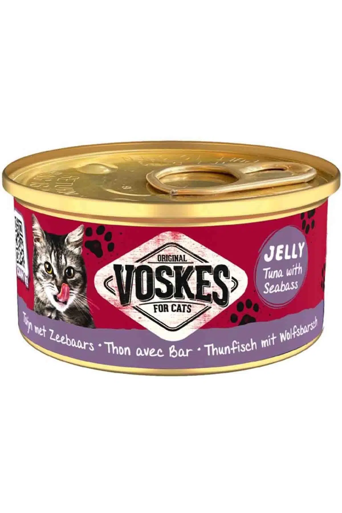 VOSKES KONS. TUNA & LEVREK IN JELLY 85gr