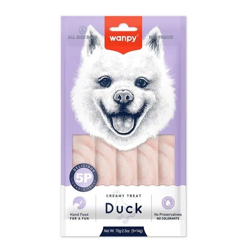 Wanpy Ördekli Sıvı Köpek Ödülü 5x14 gr