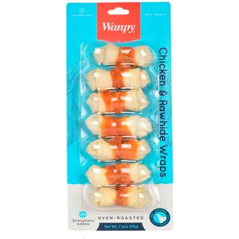 Wanpy Tavuk Sargılı Çiğneme Kemiği 90gr (7'li)