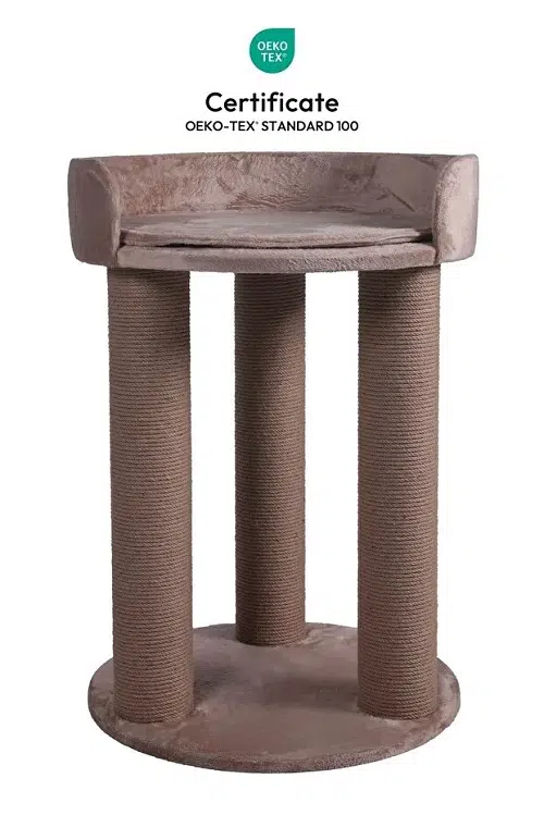 Woolart Nando Kedi Tırmalama Platformu Bej 60*60*89H