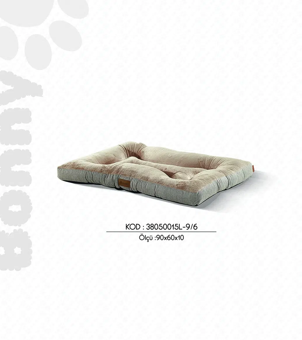 Woolart Bonny L Bej Köpek Yatağı 60*90*10 CM