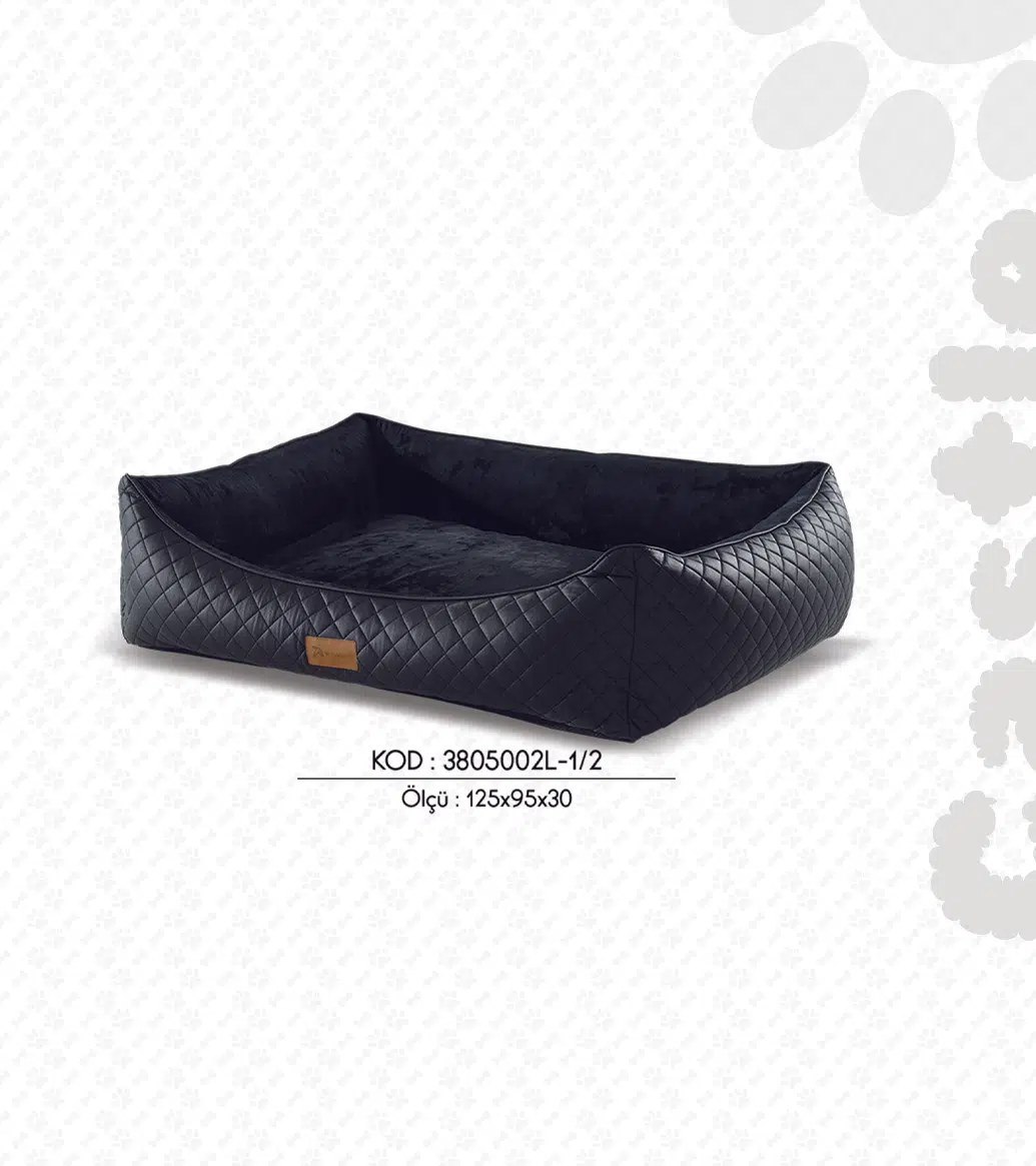 Woolart Castle L Siyah Yatak 95*125*30 Cm