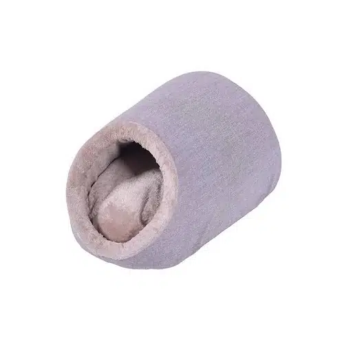 Woolart Zeron Kapalı Kedi Köpek Yatağı Bej 45*40*23 CM