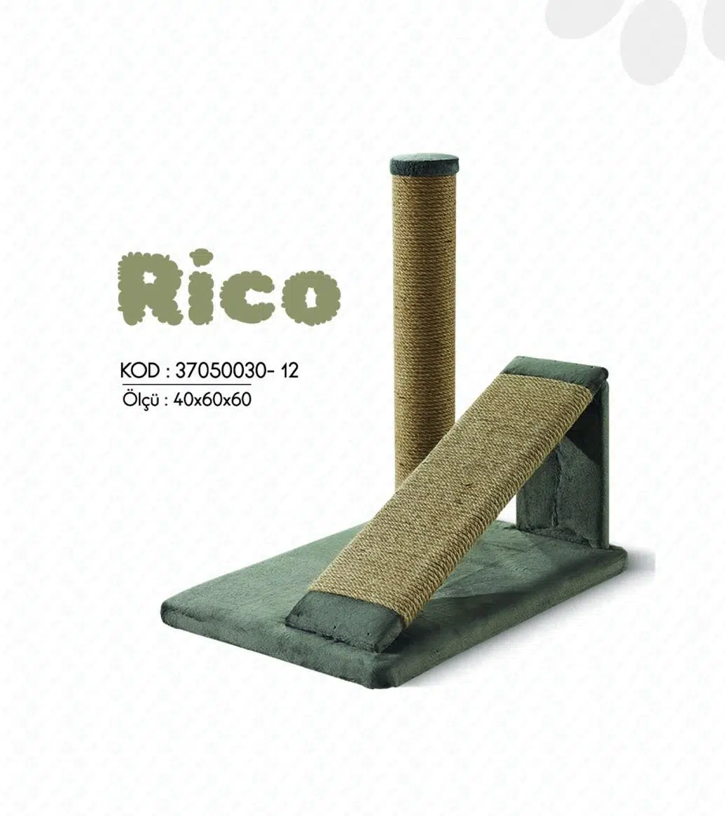 WOOLART RICO KEDİ TIRMALAMA BEJ 40*60*61H