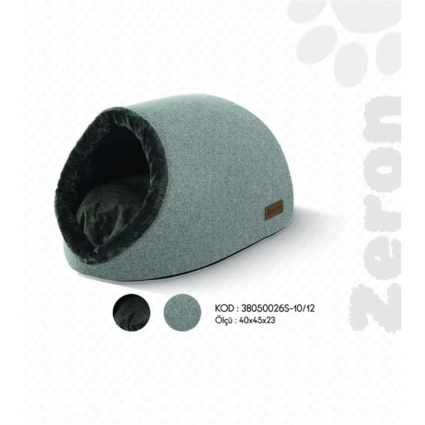 WOOLART ZERON S GRİ YATAK 45*40*23 CM