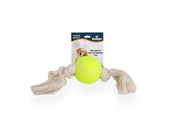 Zampa Diş İpli Tenis Topu Köpek Oyuncağı 30 Cm
