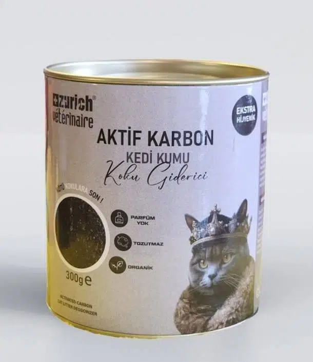 ZURICH AKTİF KARBON KEDİ KUMU KOKU GİDERİCİ 300 GR